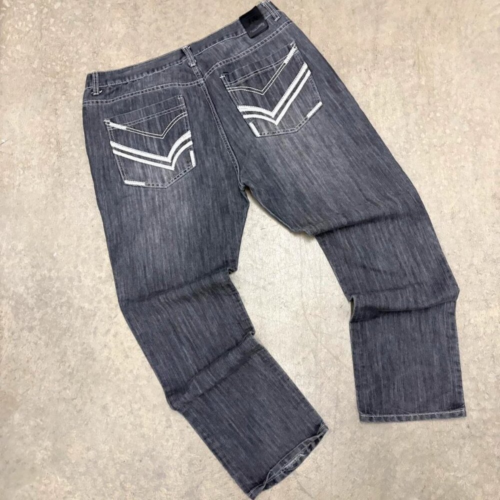 Baggy Y2K black denim jeans